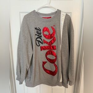VGUC Queen of Sparkles Diet Coke Sweatshirt sz L